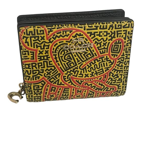 Coach Disney Mickey Mouse X Keith Haring Snap Wallet New - Picture 6 of 6